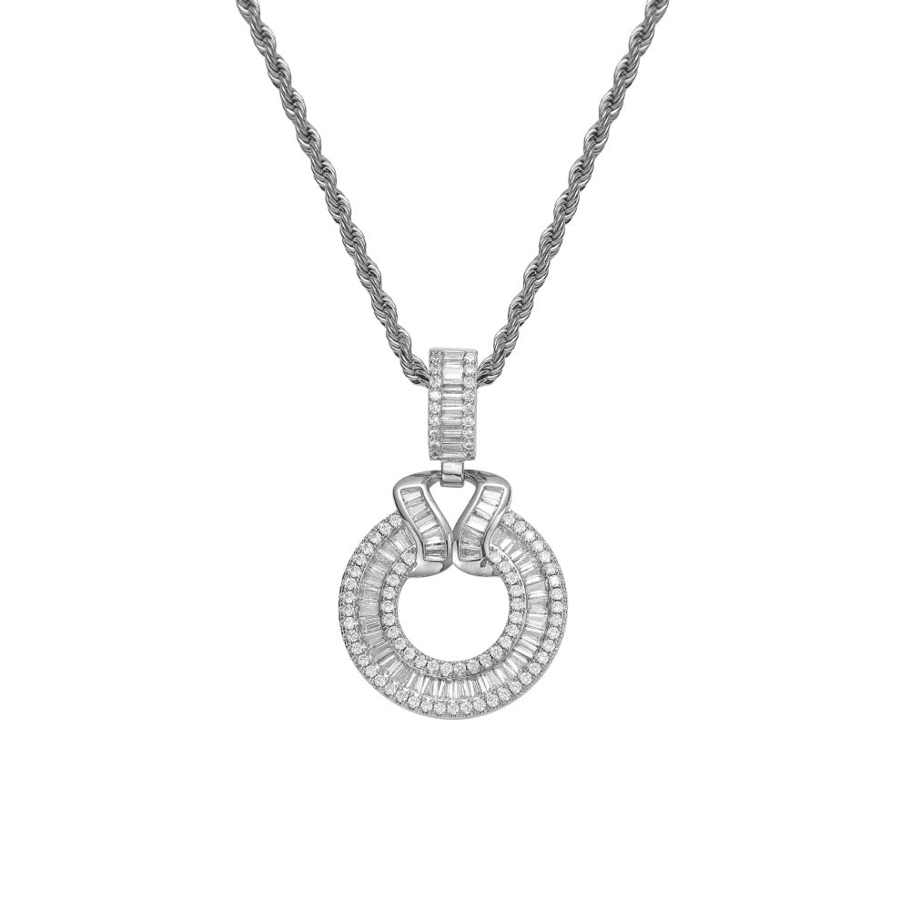 BAGUETTE CIRCLE PENDANT