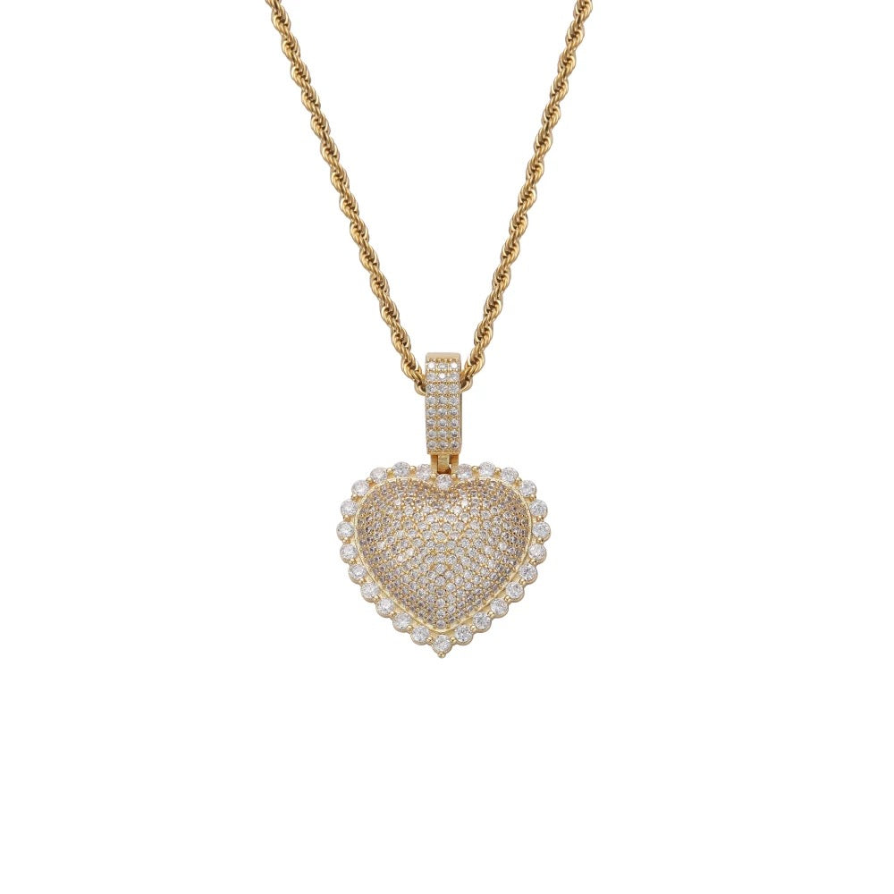 Diamond Heart Pendant Necklace