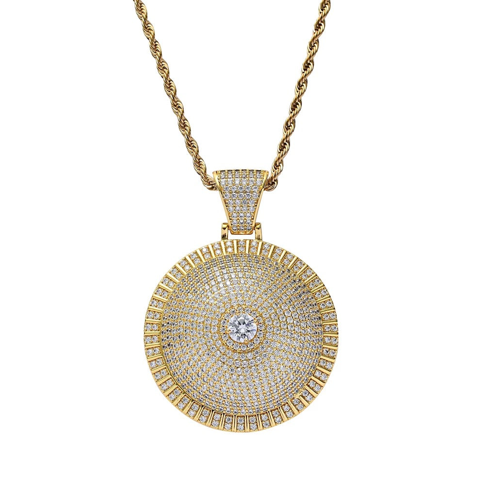 ICY ROTATION PENDANT NECKLACE