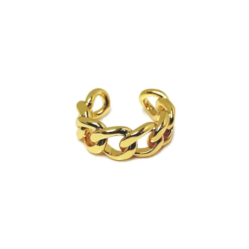 ADJUSTABLE CUBAN LINK RING